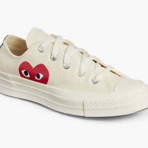 Converse x Play Comme des Garcons Hidden Heart Low Top Beige Women’s Sneakers